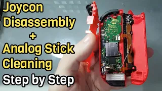 Joycon Disassembly Step By Step + Analog Stick Cleaning