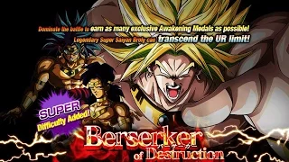 Berserker Of Destruction: Legendary Super Saiyan Broly Boss Battle (DBZ: Dokkan Battle)