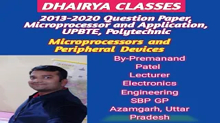 Discussion of 2013 to 2020 Microprocessor and Application Question Paper, UPBTE Polytechnic...
