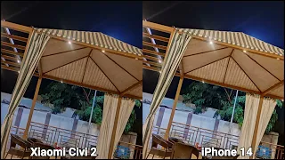 Xiaomi civi 2 vs iPhone 14 review and camera test