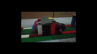 Lego Long Tunnel Car Wash System with Polish Tunnel I RMZ City BMW M550i Black Scale 1:32