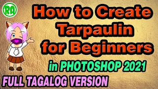 Adobe Photoshop Tagalog Tutorial 2024 | How to Create Tarpaulin in Photoshop 2024