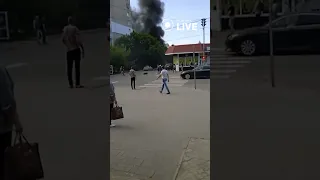 🔥🔥🔥Бердянськ, горить підірване авто