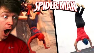 Reacting to the REAL LIFE SPIDERMAN and he's AMAZING!