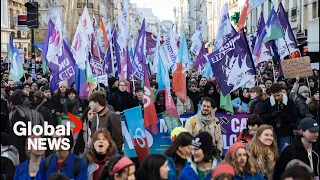 Thousands protest in Paris against France’s plans to raise retirement age