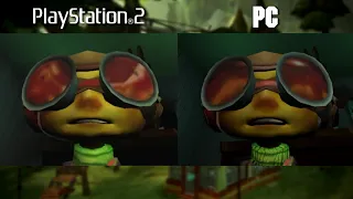 Psychonauts Graphics Comparison. PC vs PS2