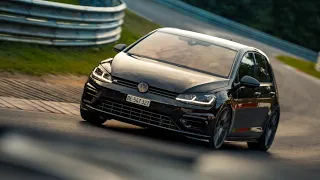 VW Golf 7.5 R Nordschleife Lap how not to behave on track at Ex Mühle 13.10.23