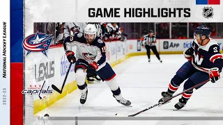 Blue Jackets @ Capitals 1/8 | NHL Highlights 2023