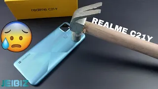 Realme C21Y : SCREEN SCRATCH TEST 🔨 🛠