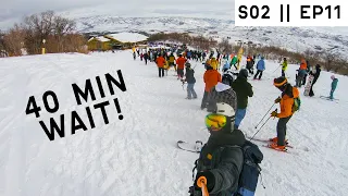 INSANE lines at SNOWBASIN ski resort | vanlife utah