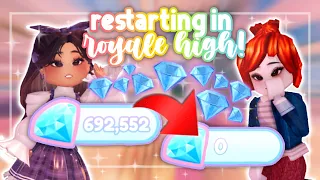RESTARTING in ROYALE HIGH ⁉️😭 | ep. 1