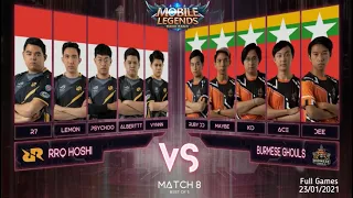 Mobile Legends M2 PlayOff | RRQ Hoshi Vs Burmese Ghouls | Full Game | #mobilelegends