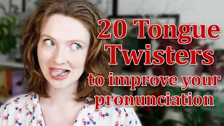 20 English Tongue Twisters - Practise and Improve your English Pronunciation (VERY FUN!! 🤪)