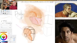 A Simple Way To Draw Heads Lesson #6 - Exploring The Secondary Planes Of The Head
