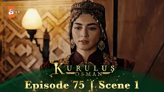 Kurulus Osman Urdu | Season 4 Episode 75 Scene 1 I Shaikh Edebali ki zindagi khatre mein hai!