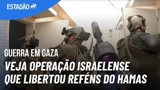 Exército de ISRAEL libera parte dos reféns do HAMAS; veja operação