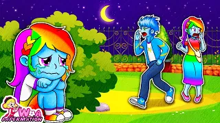 MY LITTLE PONY Family  : Baby Rainbow Dash! Don't Leave Me! Please Come Back Home!| 재미있는 스톱 모션 만화