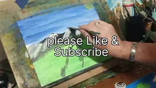 My first Acrylic Painting (Real Time) | Crazy Love? or Crazy me! | Art