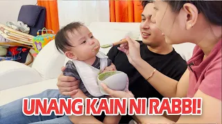 UNANG KAIN NI BABY RABBI! NAGUSTUHAN NYA ANG LASA! | Jacq Tapia