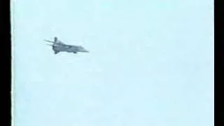 MiG 23 in a cannon attack