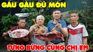 GÂU GÂU ĐỦ MÓN ✦ 2 MÂM CẦY TƠ NGÀY MƯA • Tưng Bừng Cùng Chị Em