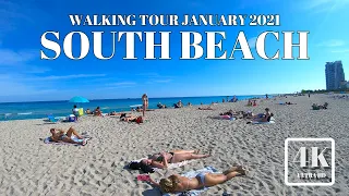 SOUTH BEACH ,MIAMI BEACH WALKING TOUR JANUARY 2021 4K ULTRA HD 60FPS FLORIDA USA AΩ