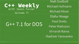 C++ Weekly - Ep 77 - G++ 7.1 for DOS
