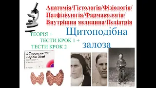 Готуємось до КРОК 1/2 разом!  Щитовидна залоза: теорія +тести КРОК 1/2