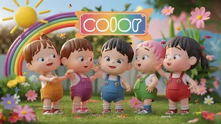 Rainbow Colors Song for Kids: Learn Colors with Fun | Rhymes On Colors For Kindergarten |Color Songs