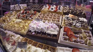 France Street Food. Socca, Crepes, Pretzels, Churros, Kurtos Kalacs, Candies, Oysters