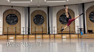 Practicing ballet in the studio in Paris. Vlog