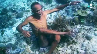 Amazing 63 years old apnea diver