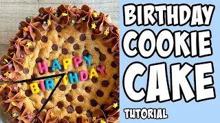 How to make a Birthday Cake Cookie Pie! tutorial #shorts