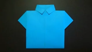 How to make a shirt out of paper. Origami shirt out of paper.