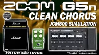 ZOOM G5n CLEAN CHORUS - TC Electronic and Marshall Simulation