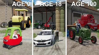 De la naissance à la mort d'un agriculteur (80 ans d'agriculture) | Farming Simulator 22