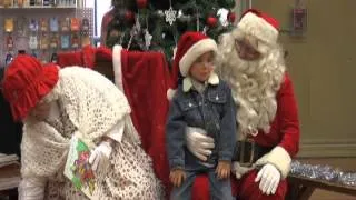 Santa and Mrs. Claus visit Wellington, Ohio on 12-1-12