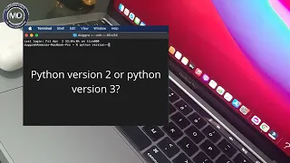 how to check python version in MacBook? there is no need to install python 2 or python 3 separately.