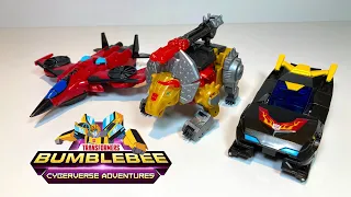 Transformers Bumblebee Cyberverse Adventures Stealth Hot Rod, Windblade, and Slug
