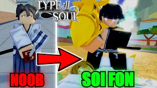 Going From Noob To BANKAI Suzumebachi Soi Fon In Type Soul...(Roblox)