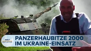 UKRAINE-KRIEG: Panzerhaubitze 2000 - Deutsche Artilleriegeschütze decken Russen ein | WELT Reporter