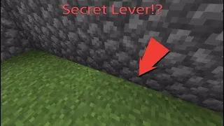 Cool Hidden Lever In Minecraft!