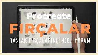 DİJİTAL ÇİZİME GİRİŞ : #1 Taslak Fırçaları // Procreate Fırçaları İnceliyorum