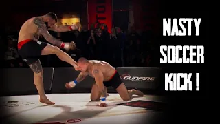 Best KO's and Soccer Kicks in Bare Knuckle MMA WOTORE !