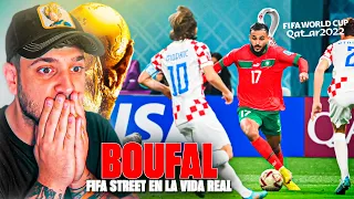 REACCIONANDO A BOUFAL *EL JUGADOR QUE JUEGA COMO EN FIFA STREET*