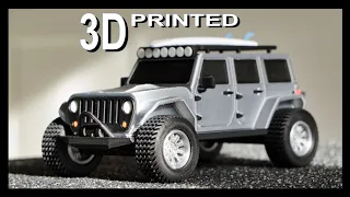 JEEP Wrangler - 52 parts, 5 color 3D-print - Free STL