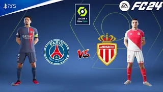 EA Sports FC 24 - PSG vs Monaco | Ligue 1 23/24 Match | PS5™ [4K60]