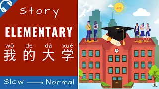 我的大学 Mandarin Short Stories for Beginners | Elementary Chinese Story Reading and Listening HSK1/2