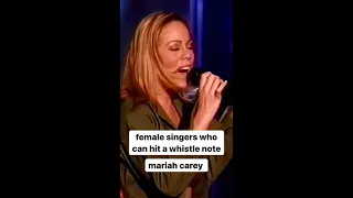 female singers who can hit whistle notes live #shorts