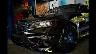 BMW M2 competition. Full custom exhaust system by @mofles.scorpion_original / Sirrush powered.